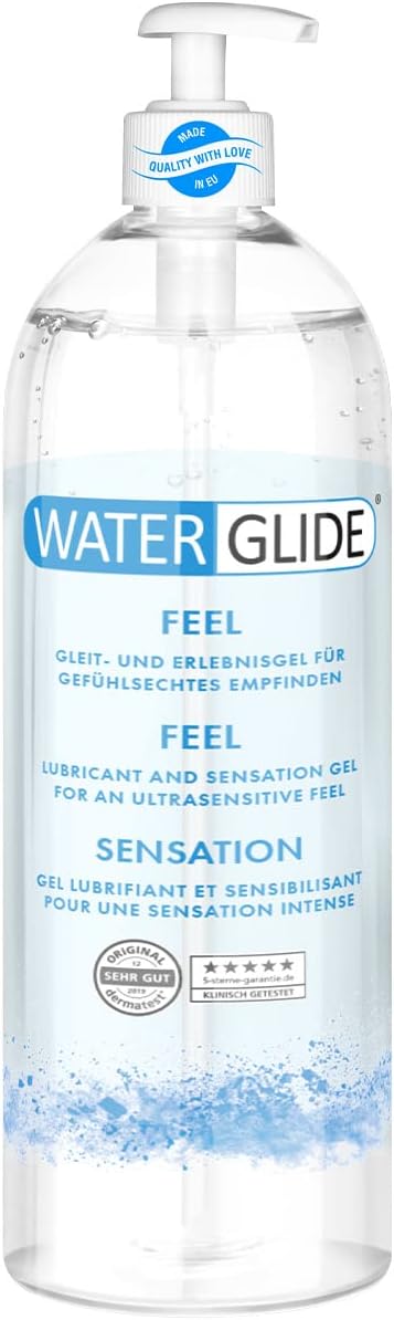 Waterglide Lubricant, Water Based Long-Term Effect, Various Fragrances, Effects and Areas of Application, 300 ml 4100463000000 1 L