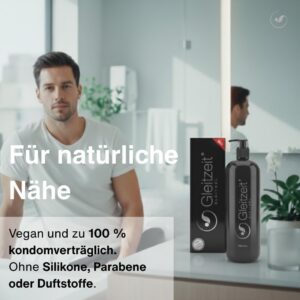 Gleitzeit® 2 Litre XXL Storage Pack Lubricant Water Based Dermatologically Excellent Large Container for Men and Women pH Optimal Condom Compatible (Pack of 2)