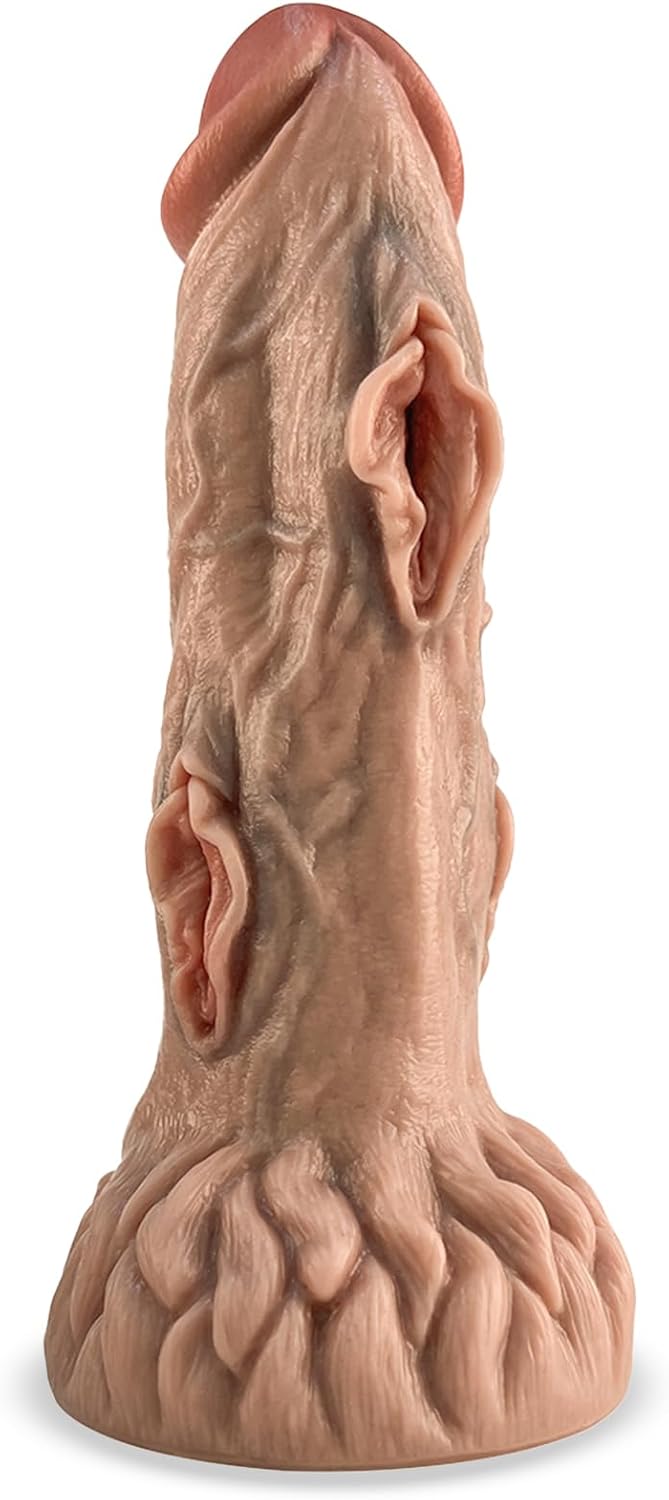 Giant Dildo Fantasy Alien Knot Dildo Liquid Silicone - Dildo Men Extra Thick Dildo XXL Dildo Tail Plug for Women Men Plug Dildos Stretcher Sex Toy 22 x 6.6 cm