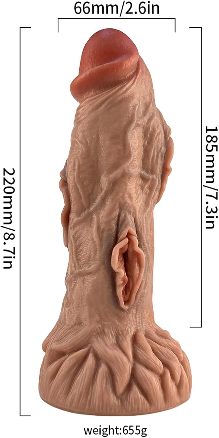 Giant Dildo Fantasy Alien Knot Dildo Liquid Silicone - Dildo Men Extra Thick Dildo XXL Dildo Tail Plug for Women Men Plug Dildos Stretcher Sex Toy 22 x 6.6 cm – Bild 2