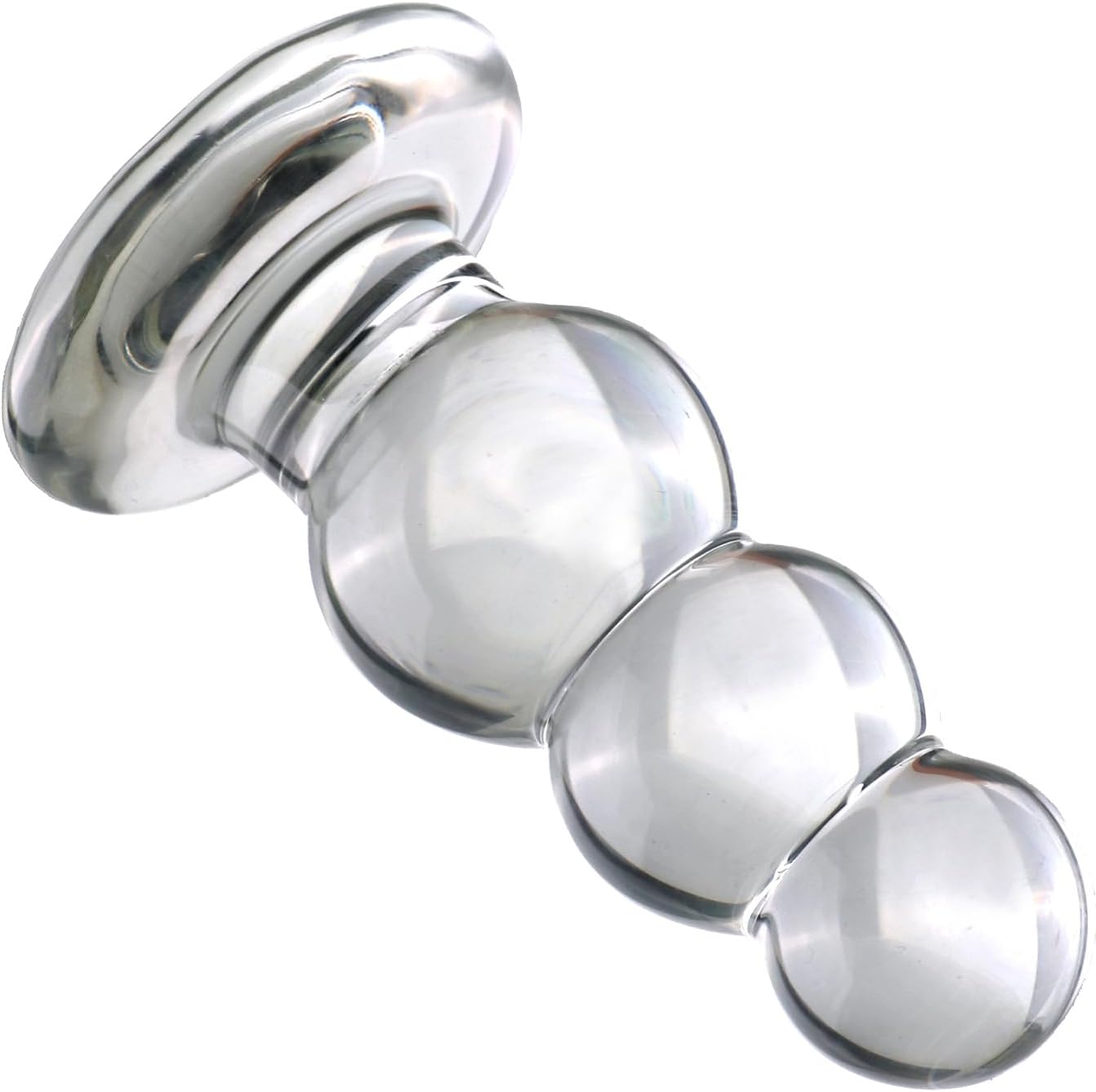 Glass Dildo, Chain Beads with 3/4/5/6 Balls, Smooth Glass Beads, Man, Butt Plug, Transparent Glass Dildo, Gay, SM Sex Toy for Men, Women, Masturbation, Clear, L – Bild 4