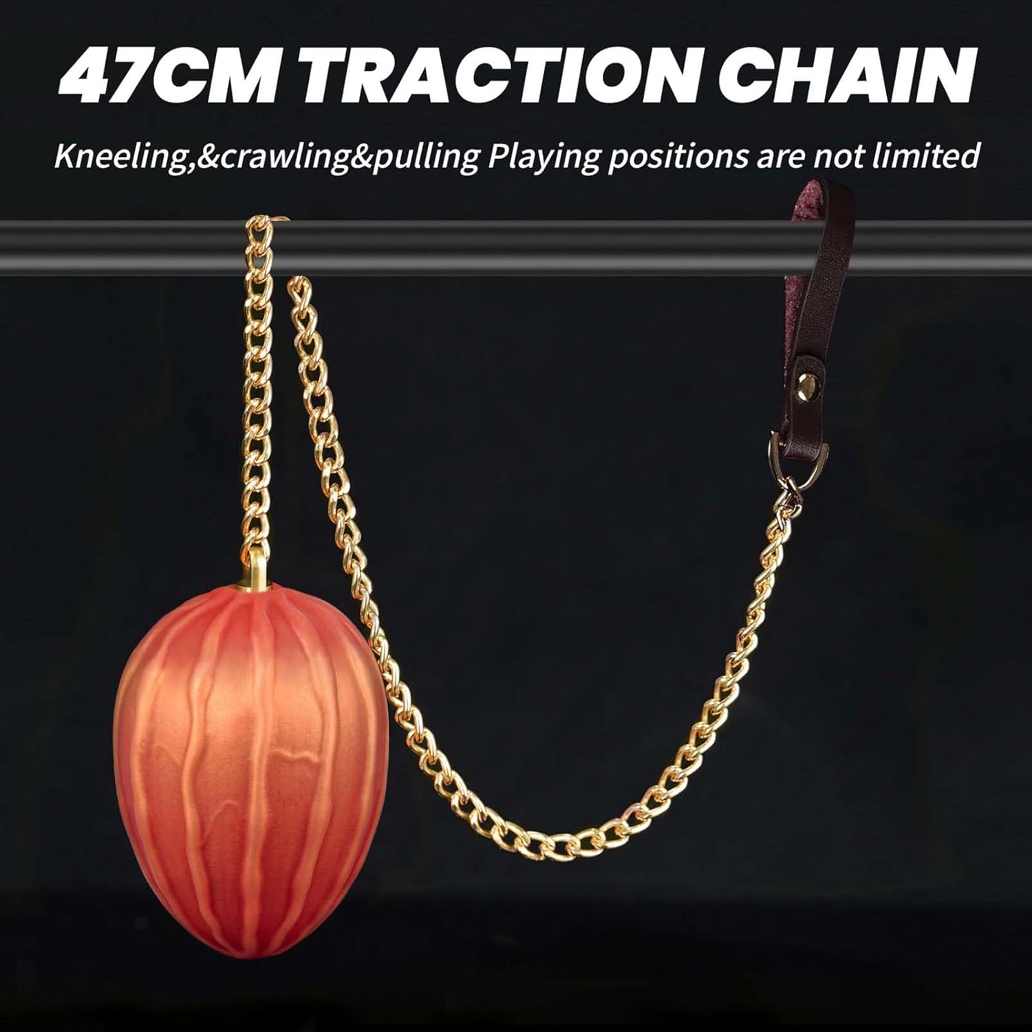 Balls Chain Beads Butt Plug Balls Toy Egg Shape 40 cm Chain with Multiple Balls Flexible Prostate Massage Intensive Play SM Sex Toy for Couples Men Women (XL) – Bild 5