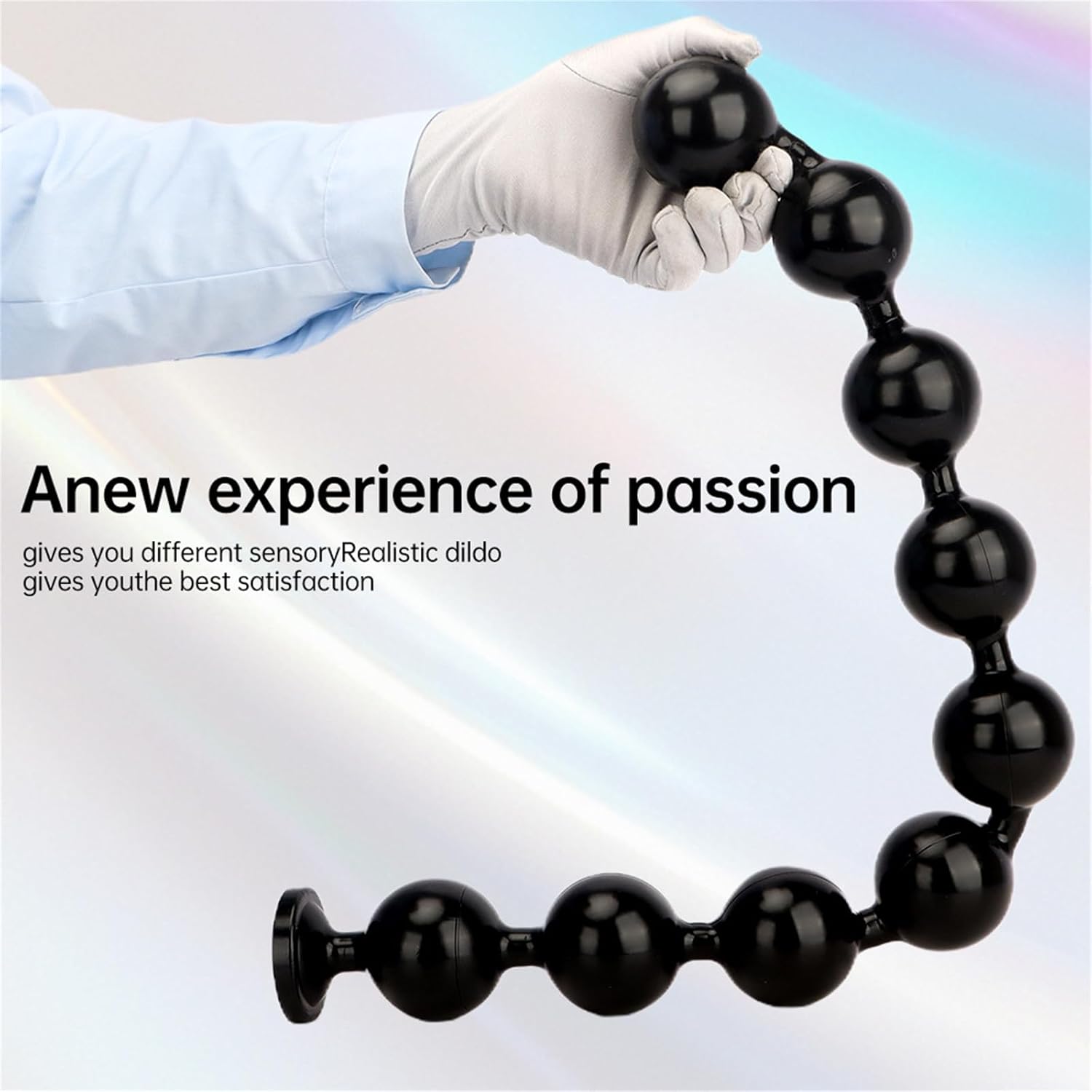 Xxxl Balls Chain Giant Plug with 4/5/6/12 Balls for Sexual Stimulation Graduated Beads Dildo Suction Cup Butt Plug Anus Sex Toy Men Women (XXL) – Bild 5