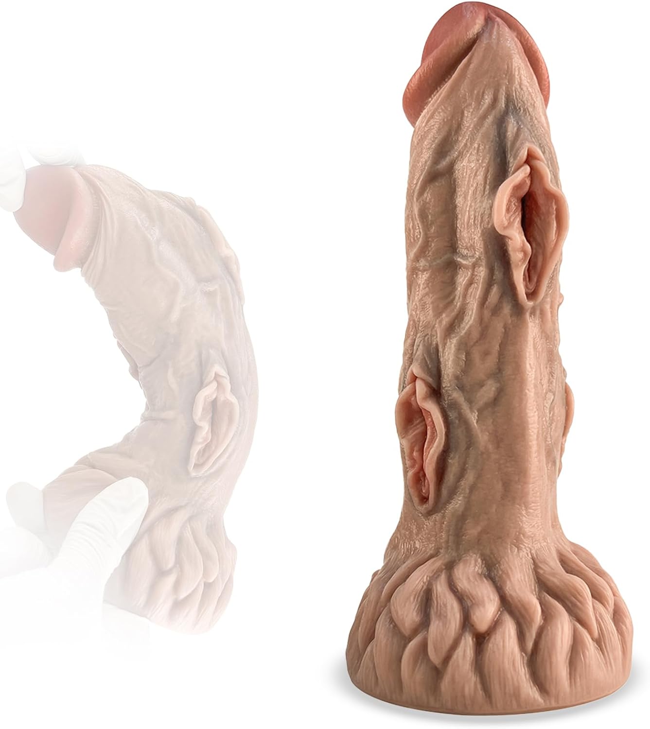 Giant Dildo Fantasy Alien Knot Dildo Liquid Silicone - Dildo Men Extra Thick Dildo XXL Dildo Tail Plug for Women Men Plug Dildos Stretcher Sex Toy 22 x 6.6 cm – Bild 7