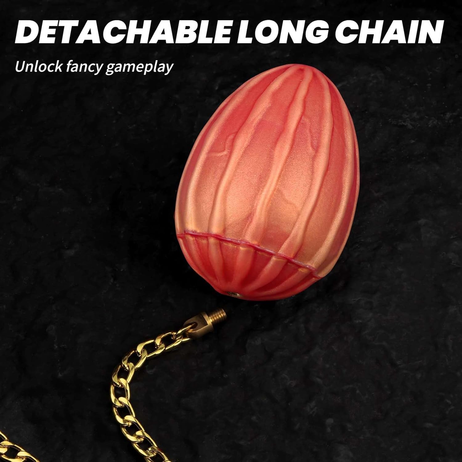 Balls Chain Beads Butt Plug Balls Toy Egg Shape 40 cm Chain with Multiple Balls Flexible Prostate Massage Intensive Play SM Sex Toy for Couples Men Women (XL) – Bild 6
