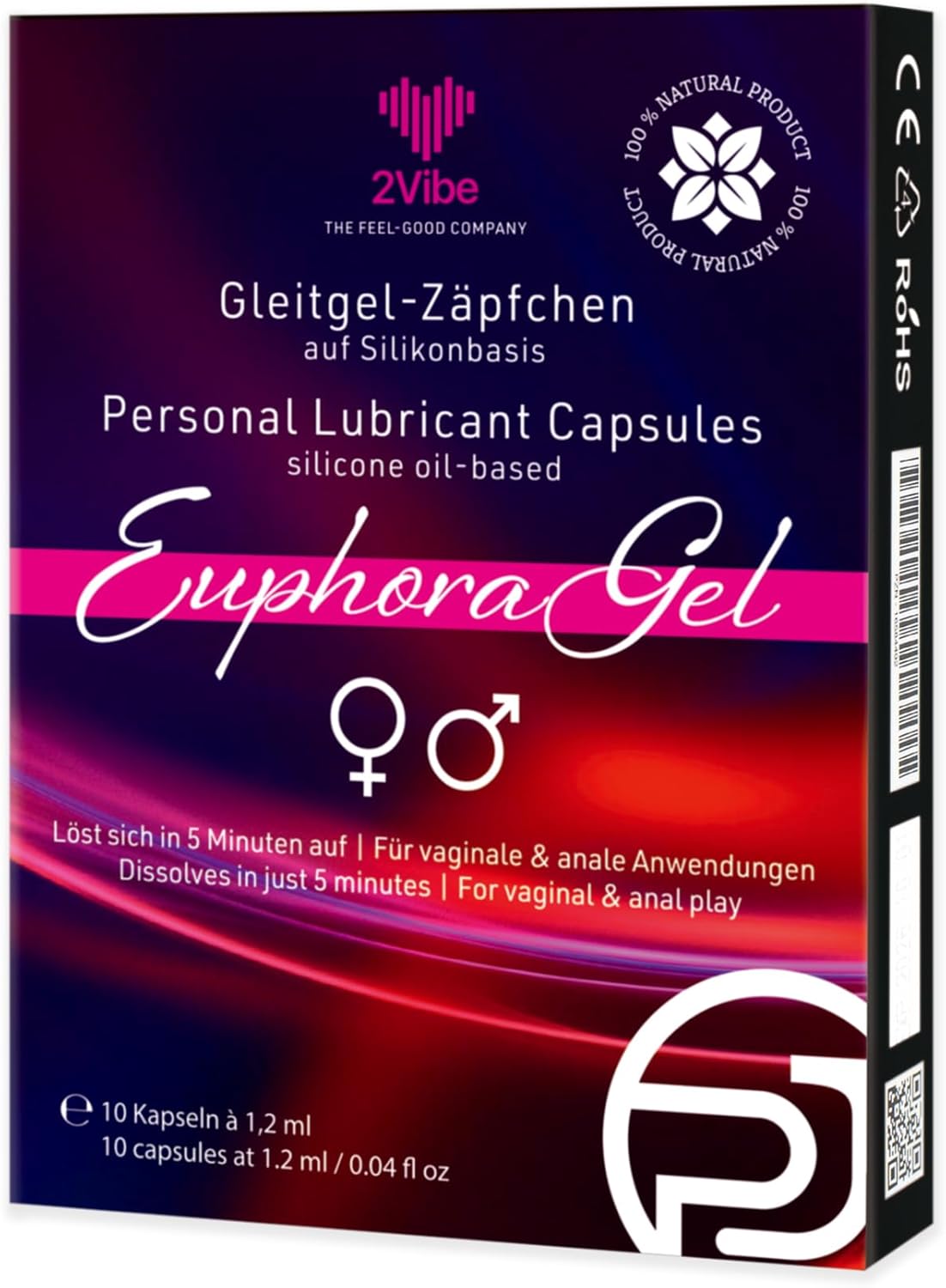 Silicone Based Lubricant Suppositories 10 x 1.2 ml – Bild 2