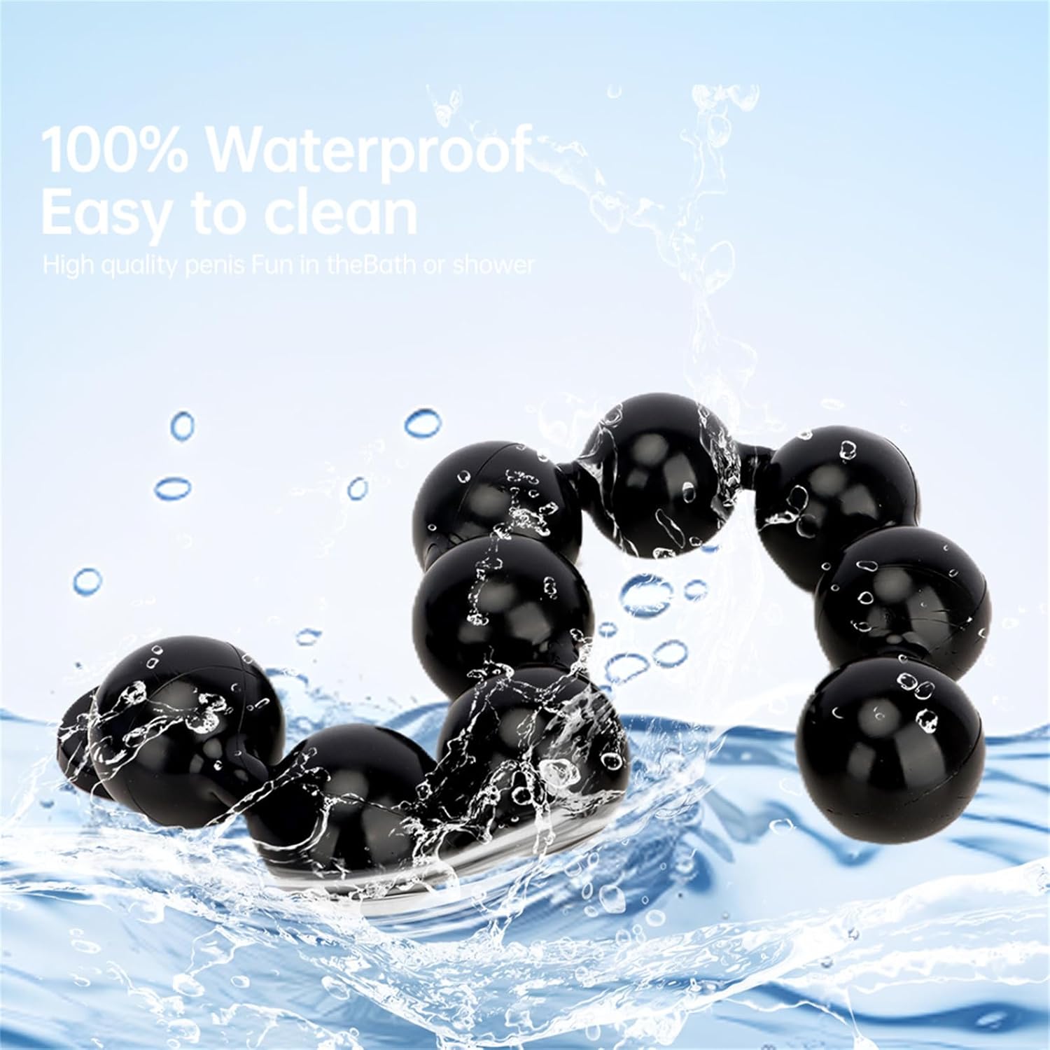 Xxxl Balls Chain Giant Plug with 4/5/6/12 Balls for Sexual Stimulation Graduated Beads Dildo Suction Cup Butt Plug Anus Sex Toy Men Women (XXL) – Bild 7
