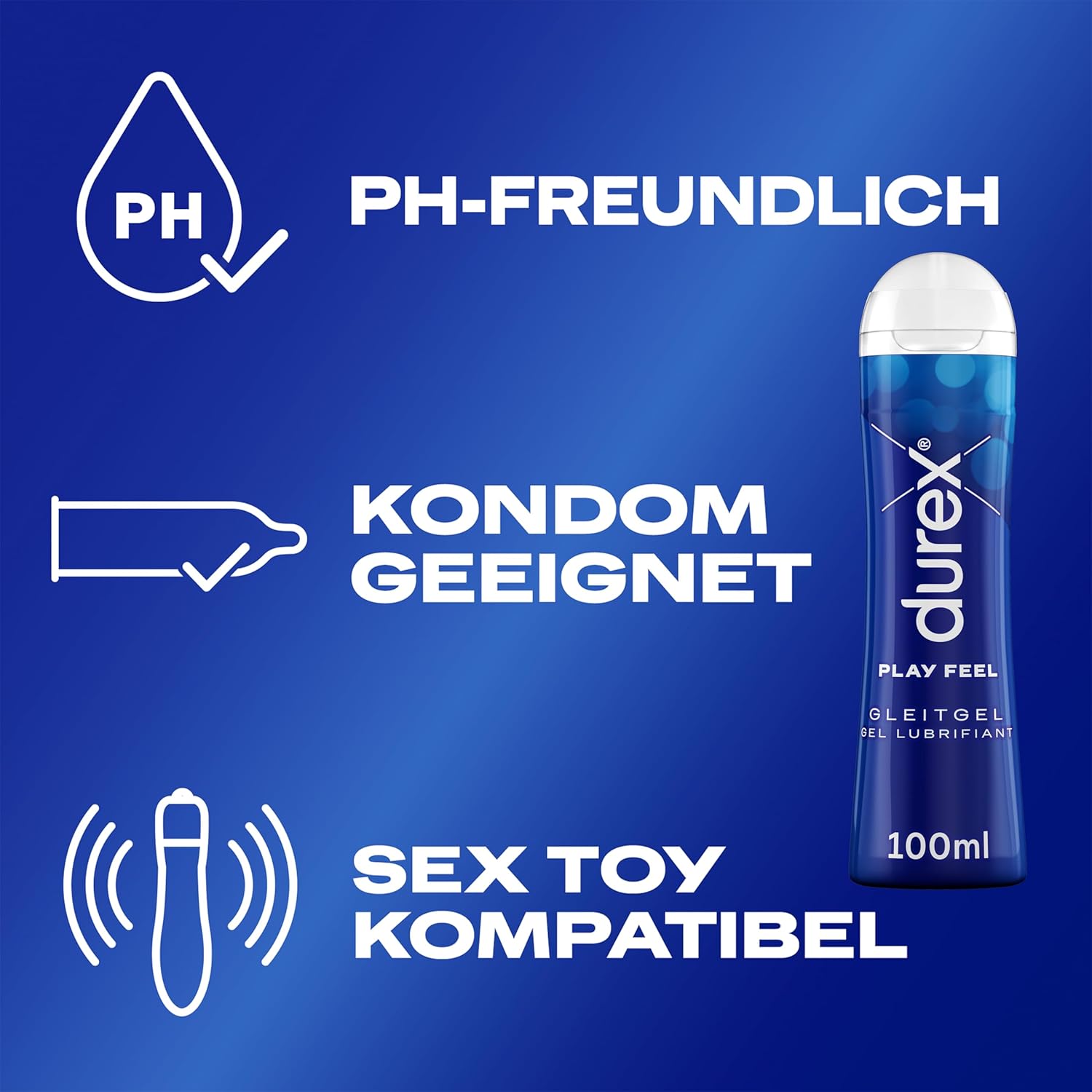 Bundle of Durex Play Feel Lubricant - Water Based, Gentle, pH Friendly + Durex Slide & Ride Masturbation Case - Soft & Studded Masturbation Sleeve - Sex Toy for Men & Couples – Bild 5