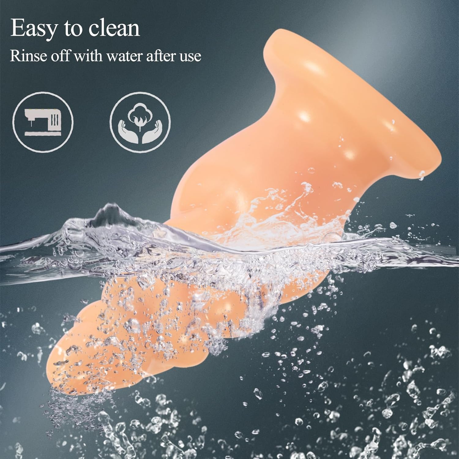 AMZII 5.0 Dildos, Extra Thick Plug, Dildo with Shock Function, Dildo Men, Plug for Women Men, Butt Plug, Balls, Stretcher, Plugs, Giant Dildo, Large Toys (L) – Bild 5