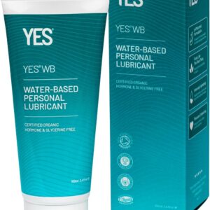 YES® WB Gleitgel auf Wasserbasis | Intensiv Hydrierendes & Wasserbasiertes Gleitgel | Bio-zertifiert | Ohne Hormone oder Glyzerin Hergestellt | pH-angepasst (100ml)