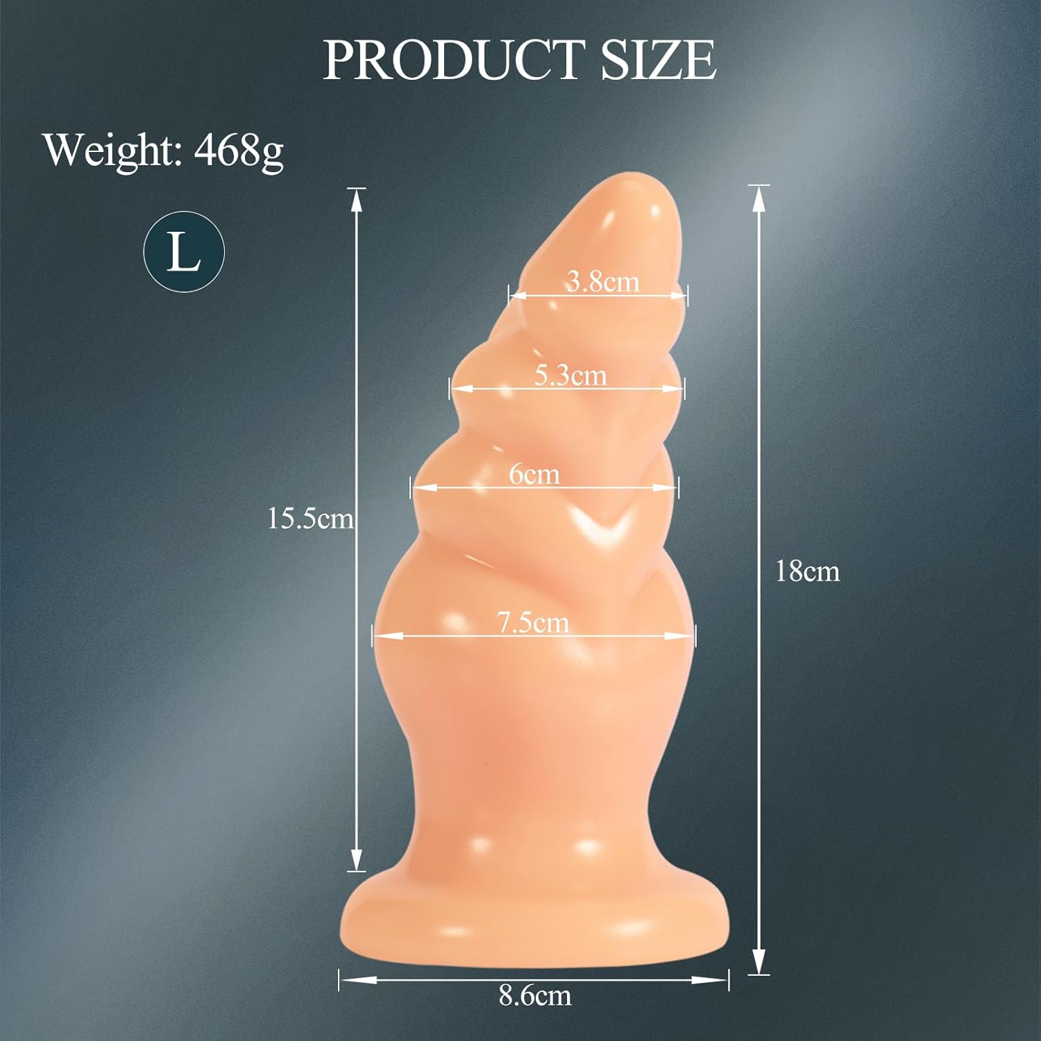 AMZII 5.0 Dildos, Extra Thick Plug, Dildo with Shock Function, Dildo Men, Plug for Women Men, Butt Plug, Balls, Stretcher, Plugs, Giant Dildo, Large Toys (L) – Bild 6