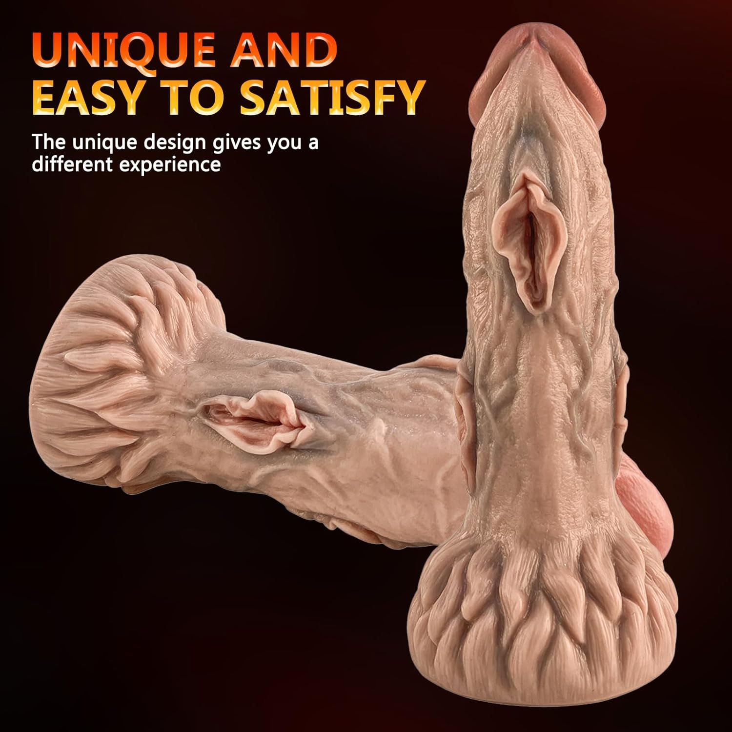 Giant Dildo Fantasy Alien Knot Dildo Liquid Silicone - Dildo Men Extra Thick Dildo XXL Dildo Tail Plug for Women Men Plug Dildos Stretcher Sex Toy 22 x 6.6 cm – Bild 4