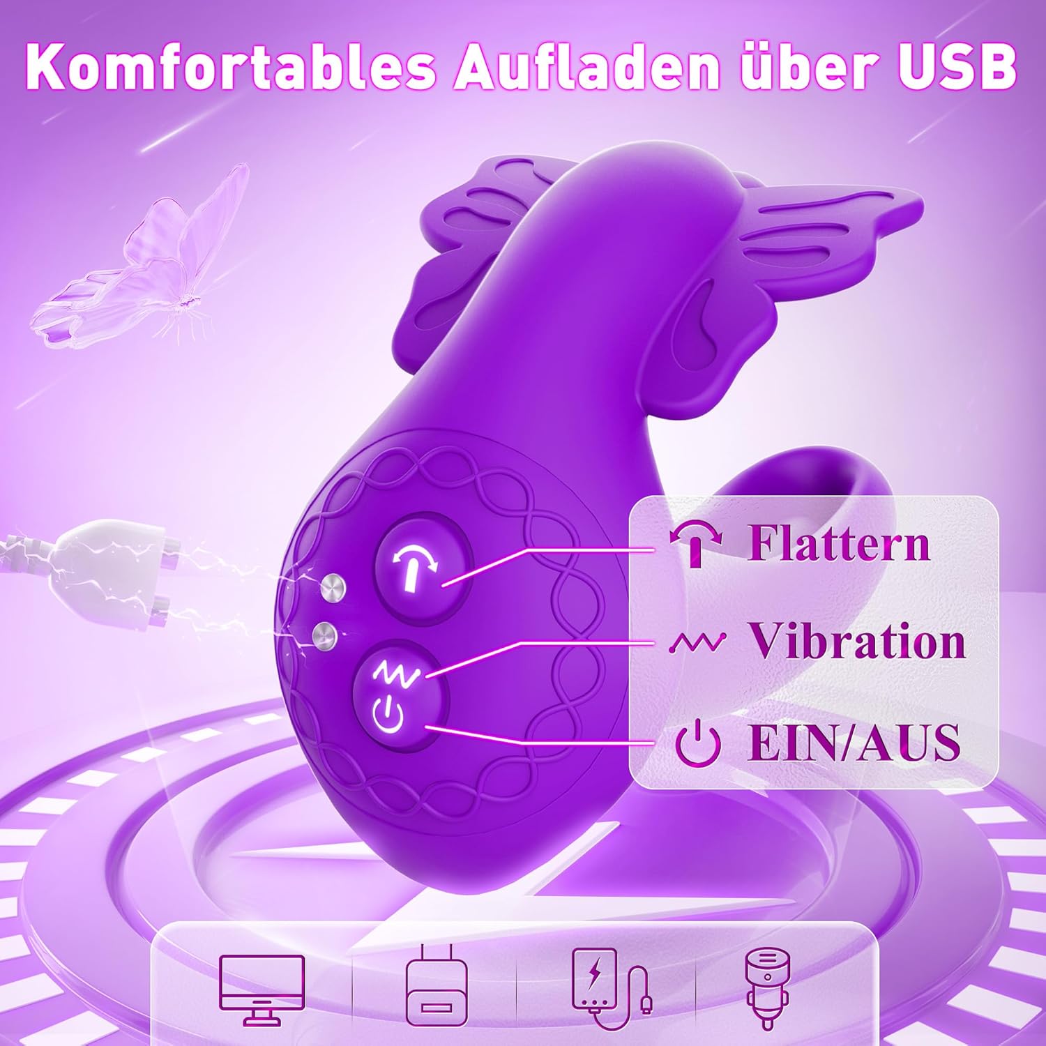 Sex Toy for Women Vibrator, Hollow Construction Vibration for Women with 9 Stroke Modes, 9 Vibration Modes, Remote Control Vibrators for Clitoris Stimulator Dildo Sex Toy for Couples – Bild 6