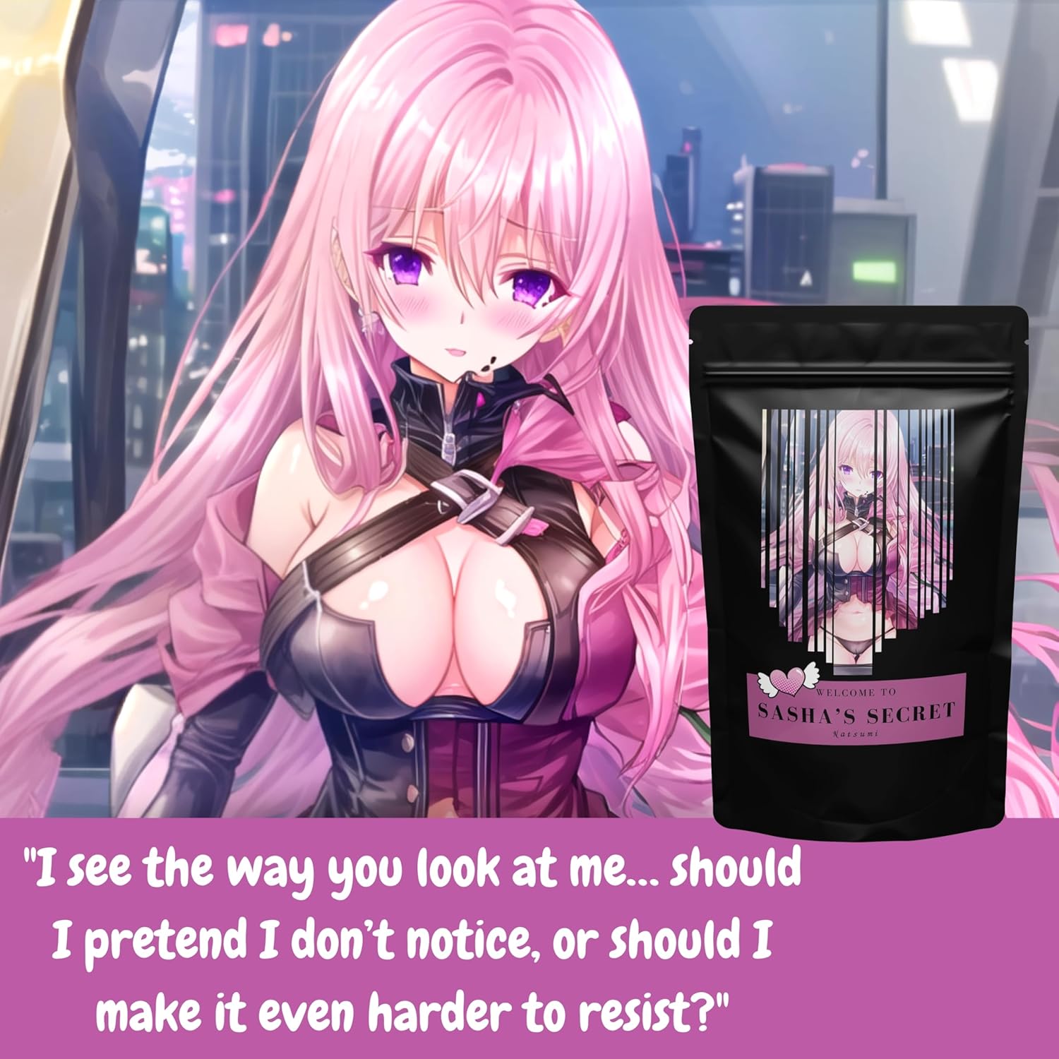 Sex Toy Sex Wonder Bag Sasha's Secret Ecchi (Vagina) SuperSkin Masturbator, Sex Toy Extremely Realistic for Men Anime Masturbating Pocket Pussy Pussy Lubricant Ring, 3 Cards – Bild 4