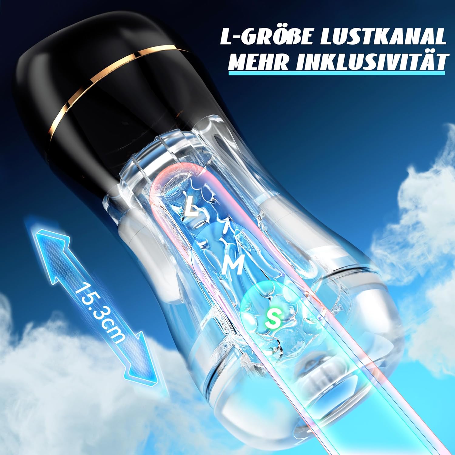 Sex Toy for Men, Sucking Masturbator, 10 Professional Levels Suction Stretch Modes, Double Force All-Round Vibration Masturbating for Men, Electric Pump, Sex Toy Set for Men, Lightweight and – Bild 5