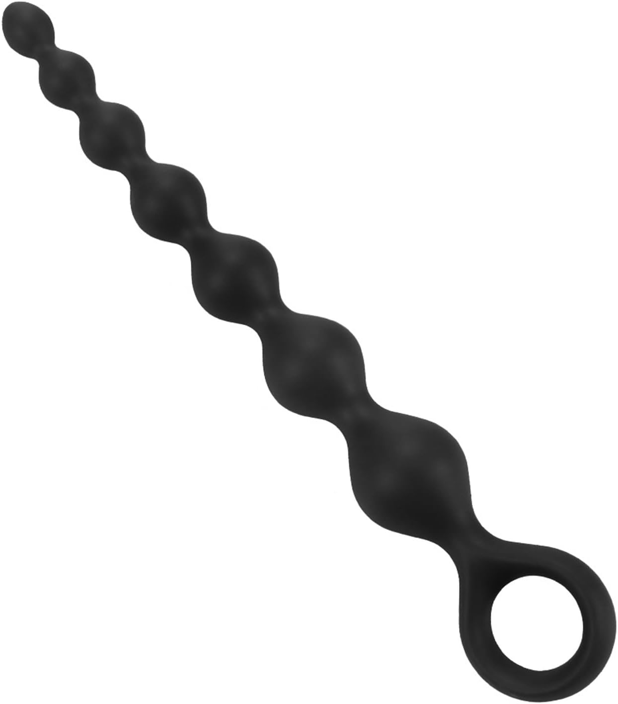 Silicone Butt Plug with 7 Balls, Silicone Balls Bendy, Butt Plug, Plug, Chain, for Sexual Stimulation Gradually, Men, Women, Couples, SM Sex Toy – Bild 6