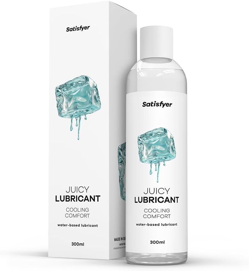 Satisfyer Cooling Comfort Water Based Lubricant 300ml | Water-based lubricant for sensitive skin, oil and grease-free, easy to wipe clean and suitable for condoms, lubricant for sex