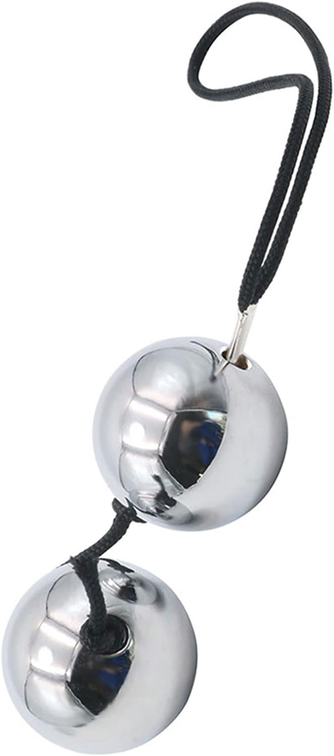 Stainless Steel Beads Vaginal Balls Chain with 2 Balls G Spot Anus Dilator Balls Metal Beads SM Sex Toys for Women Men Couples Beads Diameter 30 mm – Bild 5