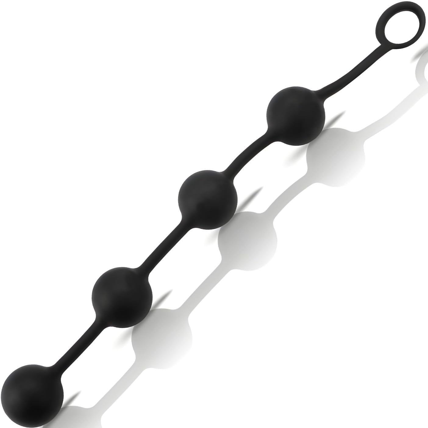 Fops A102M Beads XXL (40 cm) Diameter 3.9 cm Extra Large Silicone Beads 4 Step Beads with Retaining Ring Chain for Advanced Users – Bild 4
