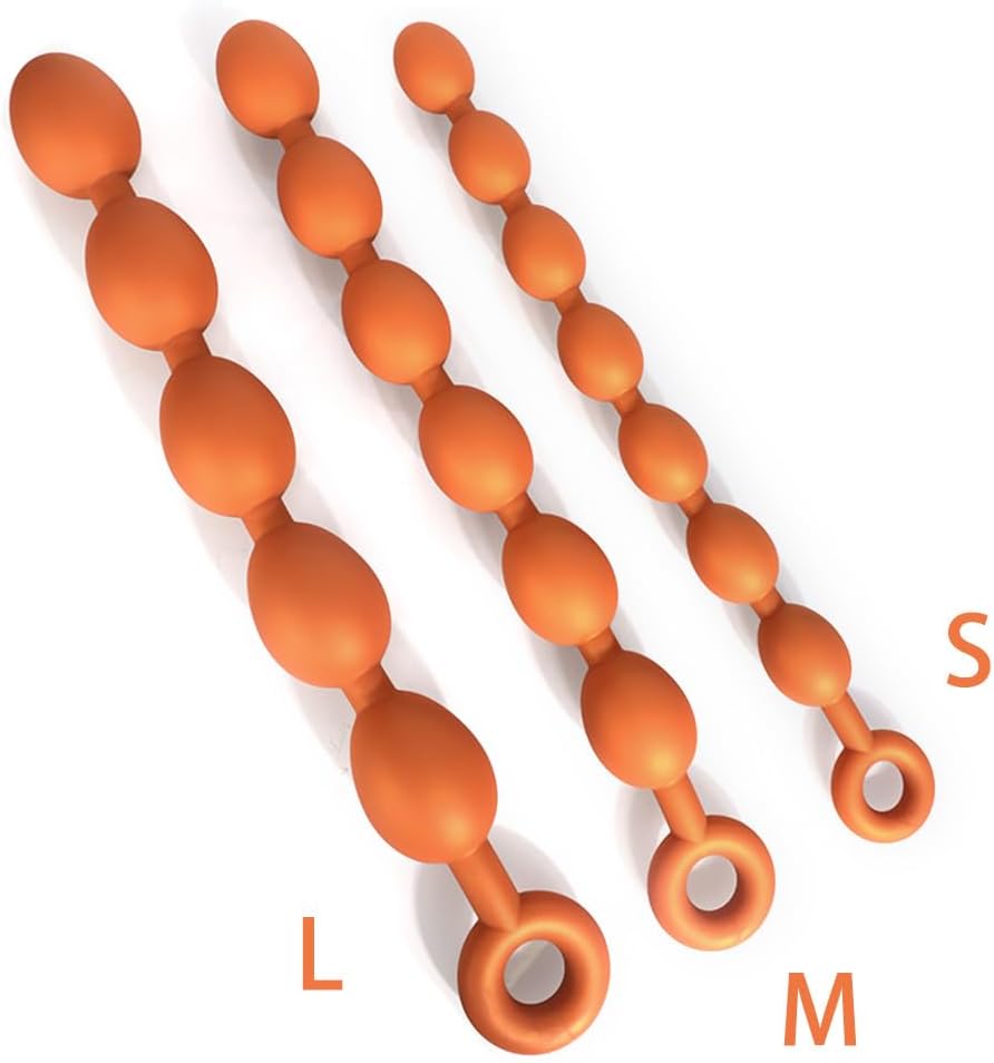Jixaxe Silicone Balls Chain with 5/6/7 Balls Plugs for Sexual Stimulation Gradually, Dildo with Balls Beads Sex Toy for Men Women (S: 7 Balls) – Bild 8