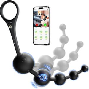 Sex Toy for Men Couples Balls – Plug Sex Toy Plug for Men Women Solo Vibrators Prostate Stimulation with 9 Vibrations, App Control Dildo Ring Gay Toys