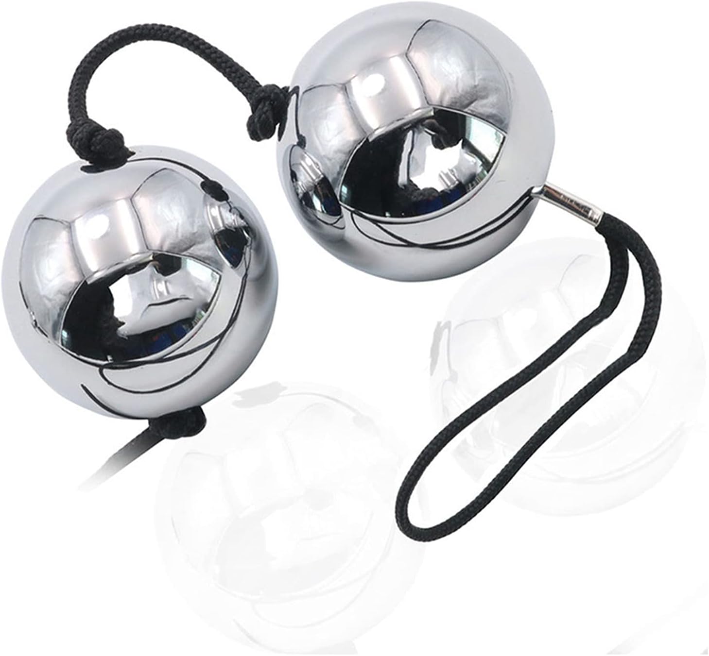 Stainless Steel Beads Vaginal Balls Chain with 2 Balls G Spot Anus Dilator Balls Metal Beads SM Sex Toys for Women Men Couples Beads Diameter 30 mm – Bild 2