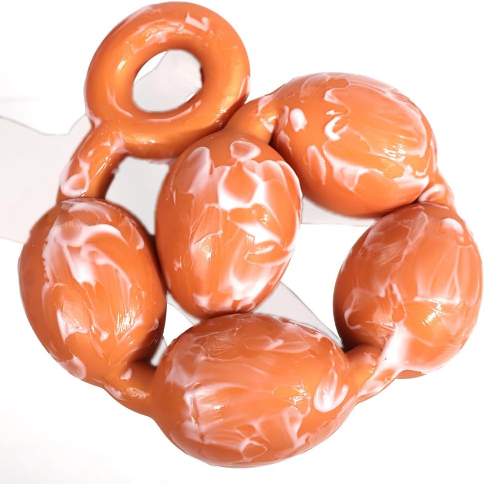Jixaxe Silicone Balls Chain with 5/6/7 Balls Plugs for Sexual Stimulation Gradually, Dildo with Balls Beads Sex Toy for Men Women (S: 7 Balls) – Bild 3