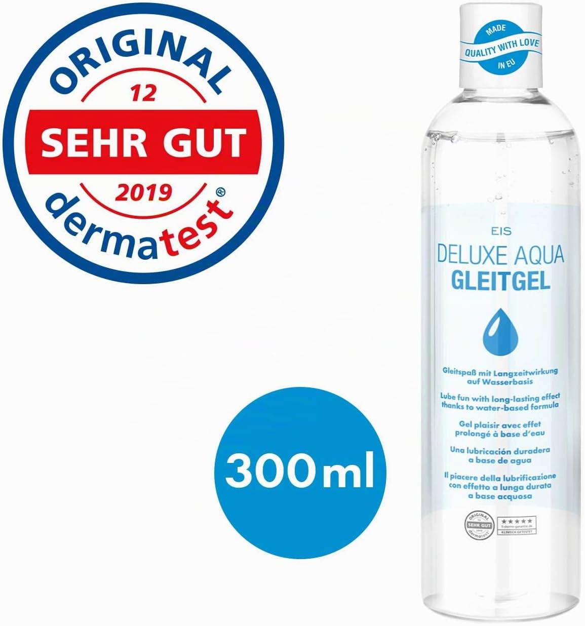EIS Deluxe Lubricant Water Based, Long-Term Effect, Various Fragrances, Effects and Applications areas, 300 ml 300 ml – Bild 2