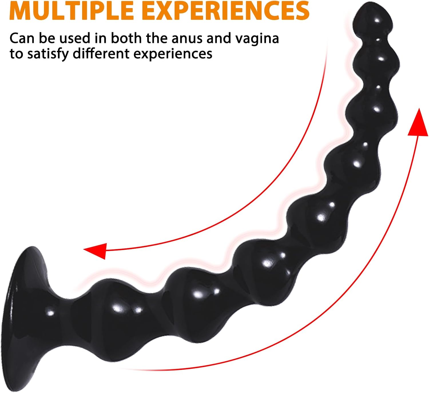 250 mm Balls Chain with 8 Beads, Dildo XXL Dilos Men with Dildo Suction Cup, Plug for Men Women Beginners Butt Plug Plugs Toys Sex Toy – Bild 4