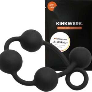 Ball Chain Made of 4 Balls, Premium Silicone, Beginner Friendly, User-friendly Return Ring, Flexible for Longer Sessions (M)
