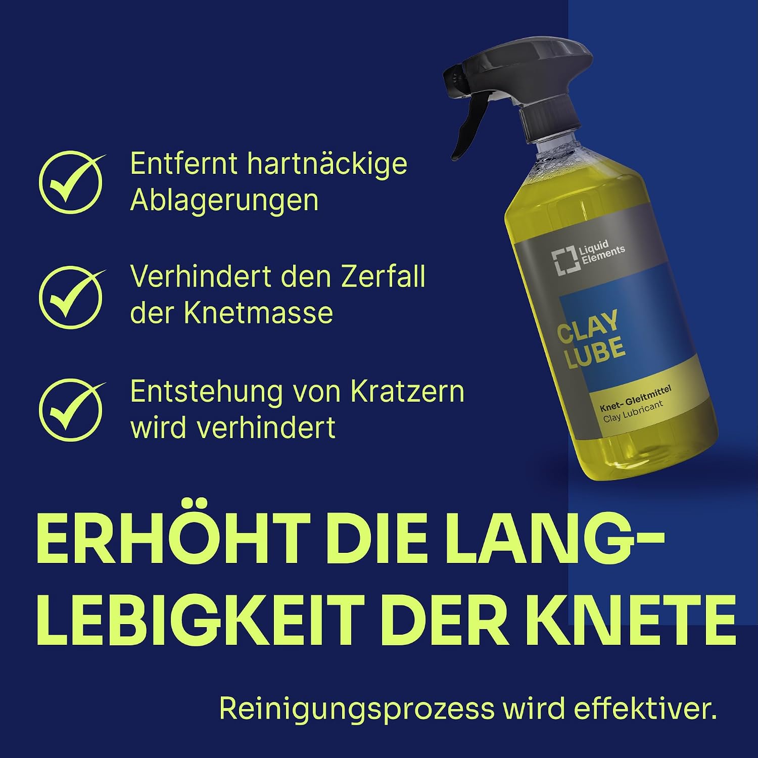 Liquid Elements Clay Lube Lube 1L for Cleaning Clay | Effectively removes residue, high lubricity, protects against scratches – Bild 5
