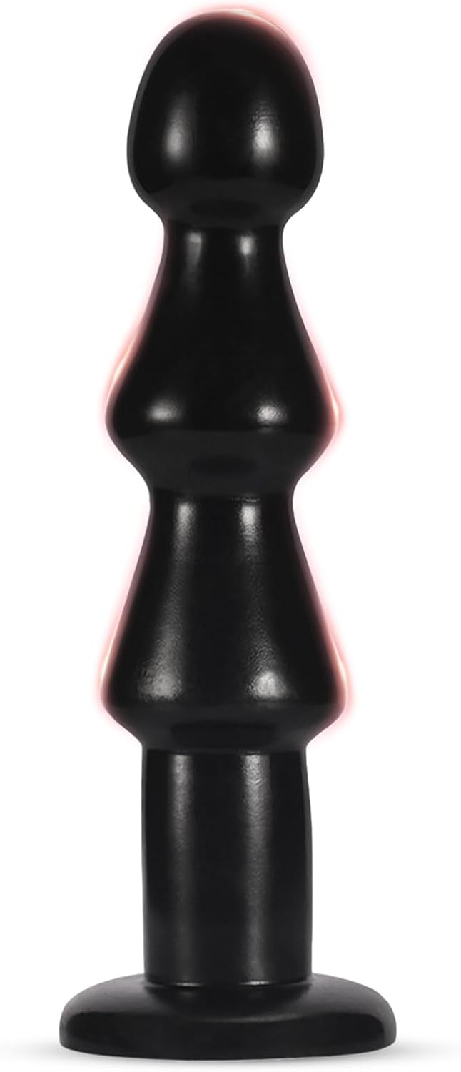 BDSMYOU 3.0 Balls Dildo, 200 mm Extra Thick Plug Dildos with 3 Beads, Plug for Women Men XXL, Giant Dildo Large Butt Plug Shower Stretcher, Sex Toy for Couples (S)