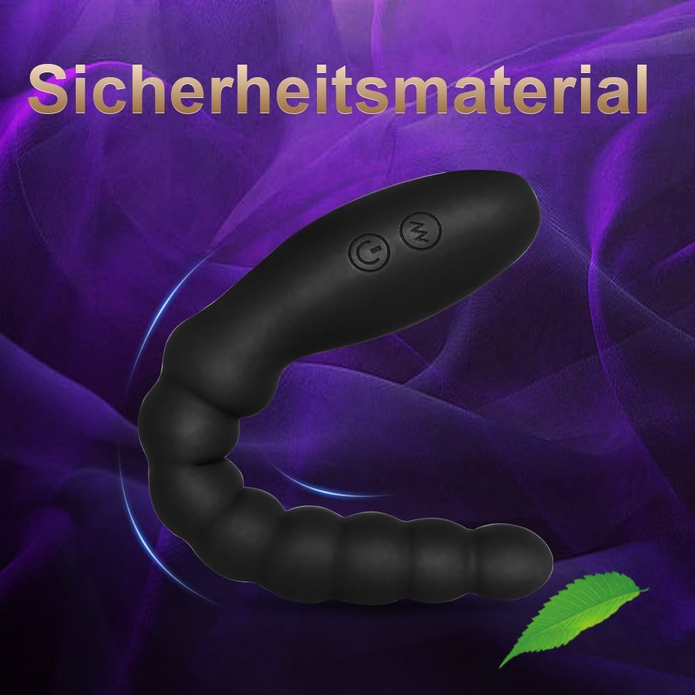 Vibrating Bead Toy for Men and Women, Couples, Rechargeable Vibrator, Waterproof G-Spot Stimulator, Male Prostate Massager, Gradient Silicone Dildo for Beginners – Bild 6