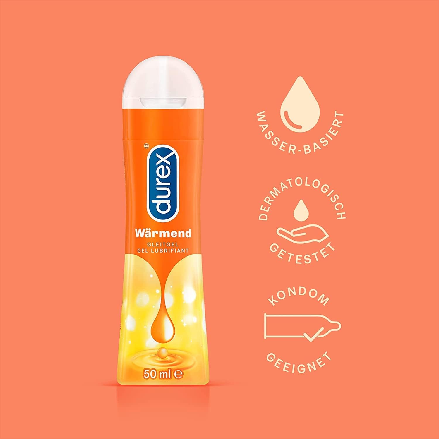 Durex Play Trial Pack with 3 Different Lubricants Perfect Glide & Feel & Warming (3 x 50 ml) – Bild 5