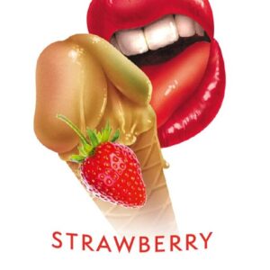 You2Toys Lick it! Erotic Massage Gel „Strawberry“ – Seductive Lubricant for Women and Men, Water-Based, Vegan, Strawberry Flavour, 50 ml