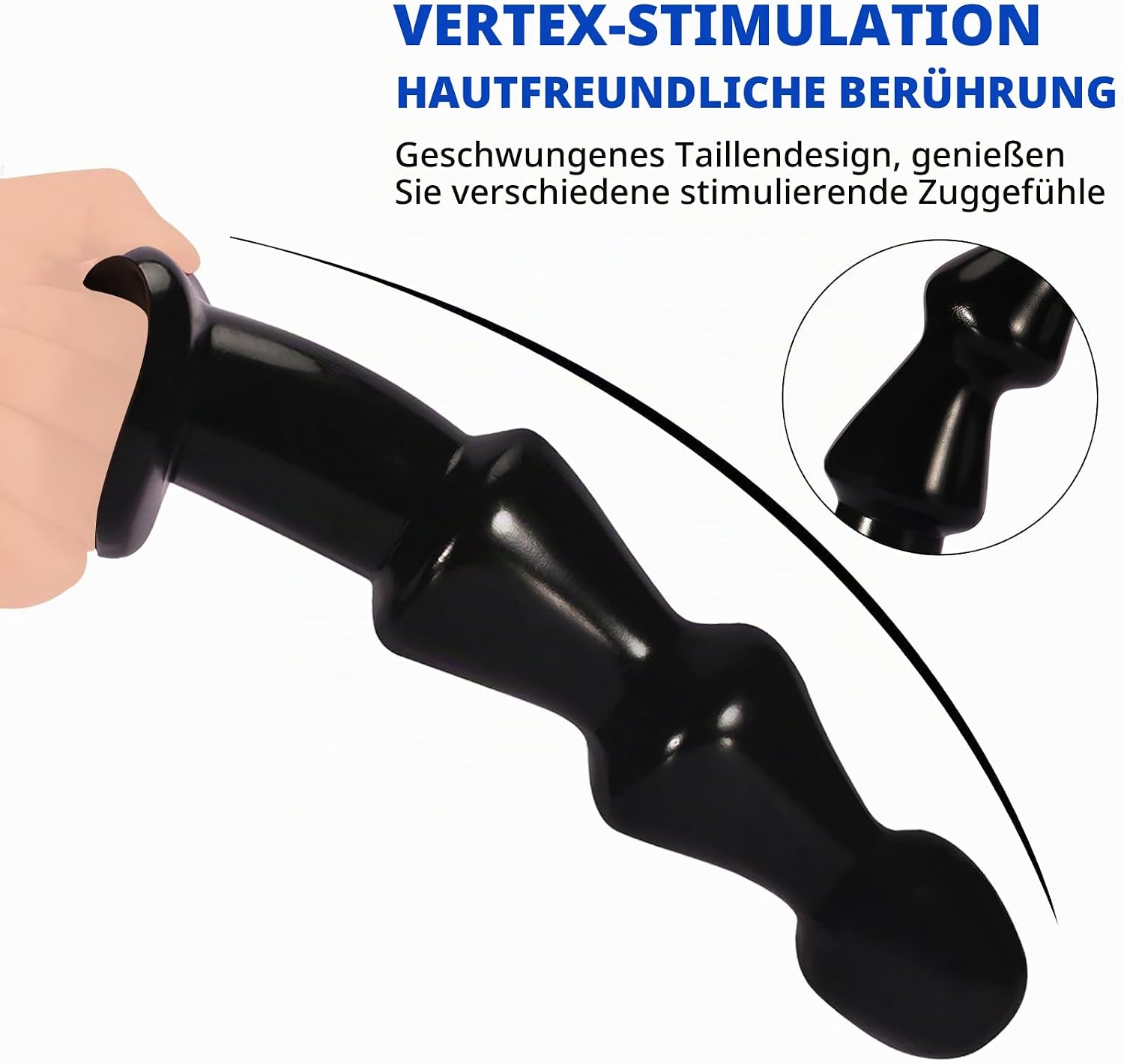 BDSMYOU 3.0 Balls Dildo, 200 mm Extra Thick Plug Dildos with 3 Beads, Plug for Women Men XXL, Giant Dildo Large Butt Plug Shower Stretcher, Sex Toy for Couples (S) – Bild 4