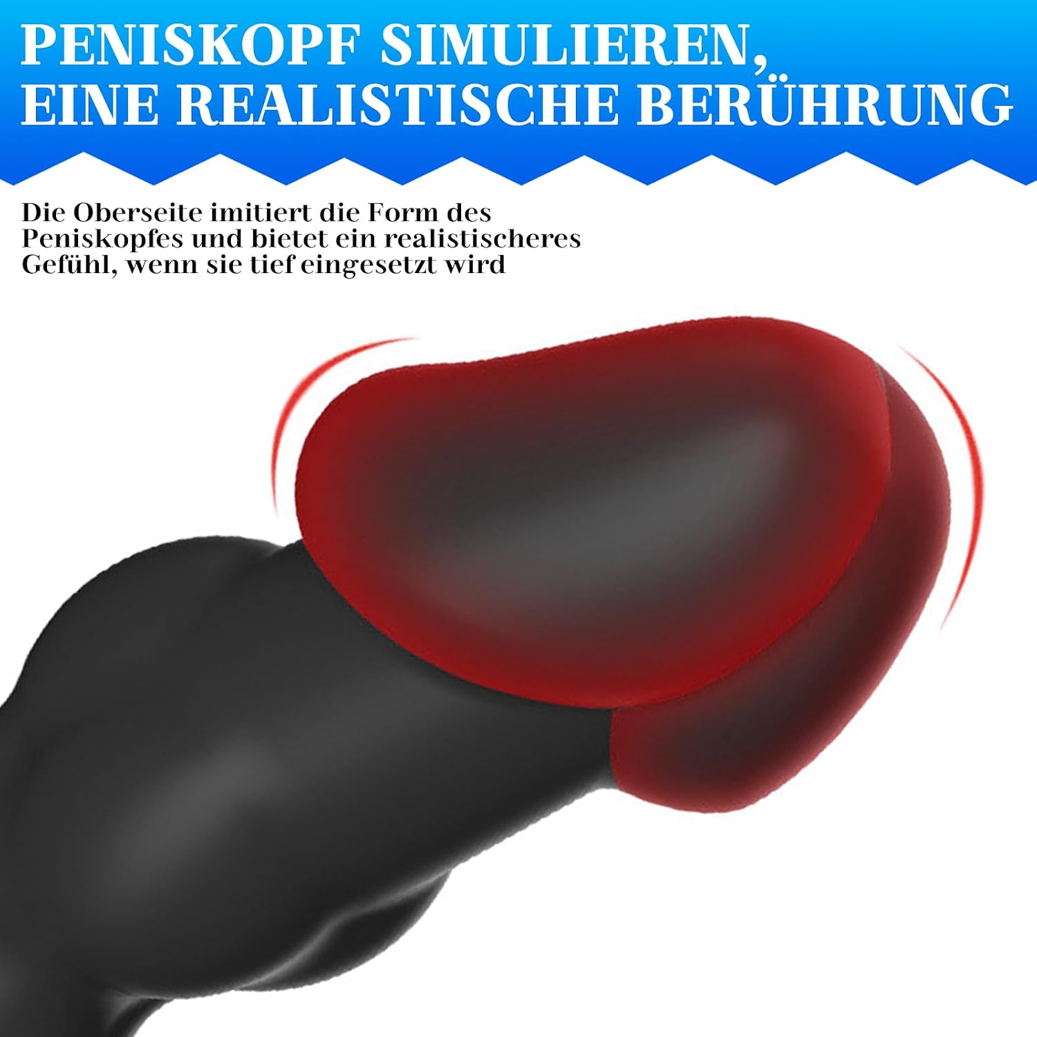 BDSMAGE Silicone Balls Butt Plug, Plug for Men and Women, Sex Toy Sex Toy, Extra Long Dildo, G-Spot Plugs, Plug Butt Plug, Anus Masturbator (L) – Bild 4
