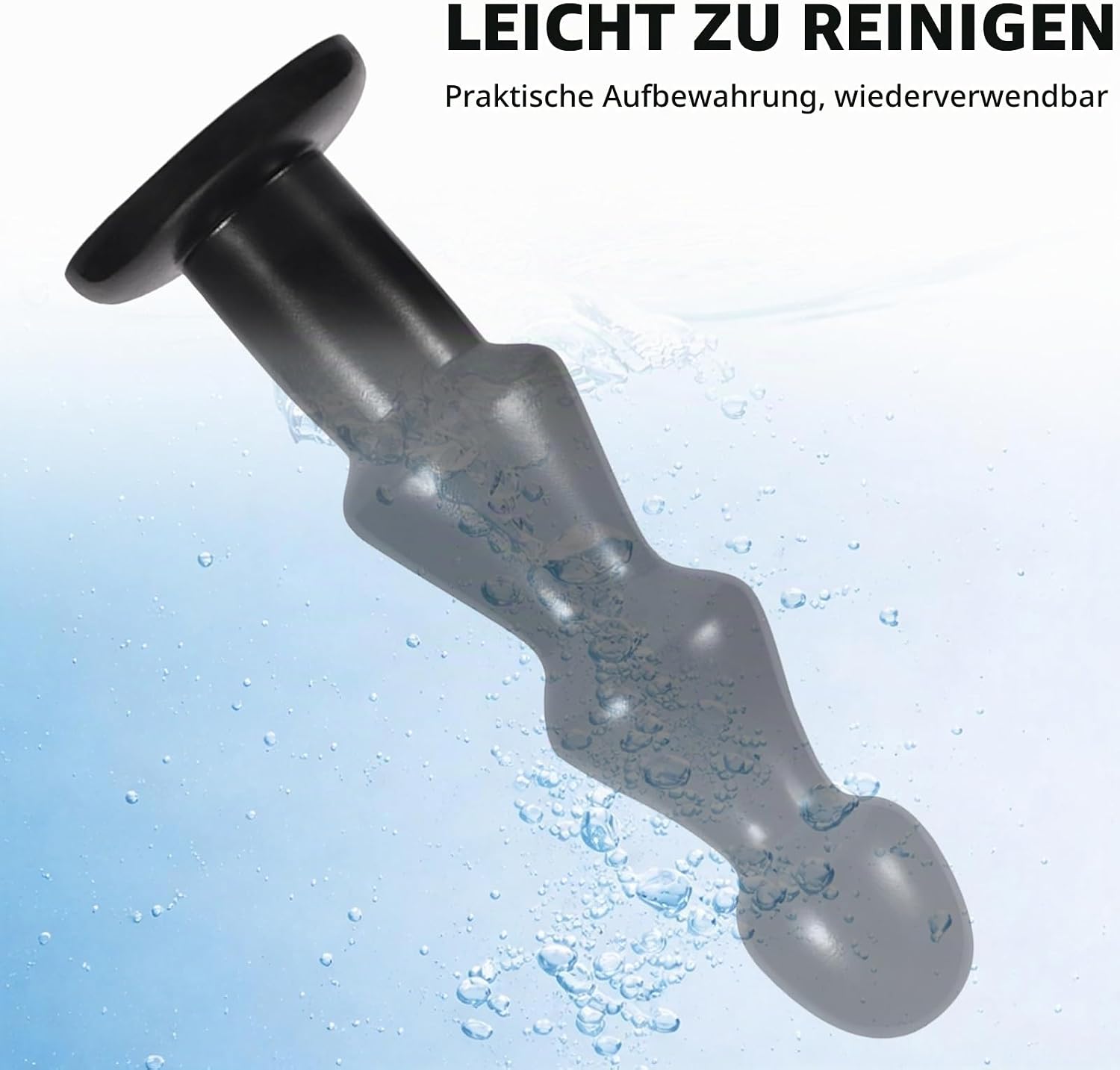 BDSMYOU 3.0 Balls Dildo, 200 mm Extra Thick Plug Dildos with 3 Beads, Plug for Women Men XXL, Giant Dildo Large Butt Plug Shower Stretcher, Sex Toy for Couples (S) – Bild 7
