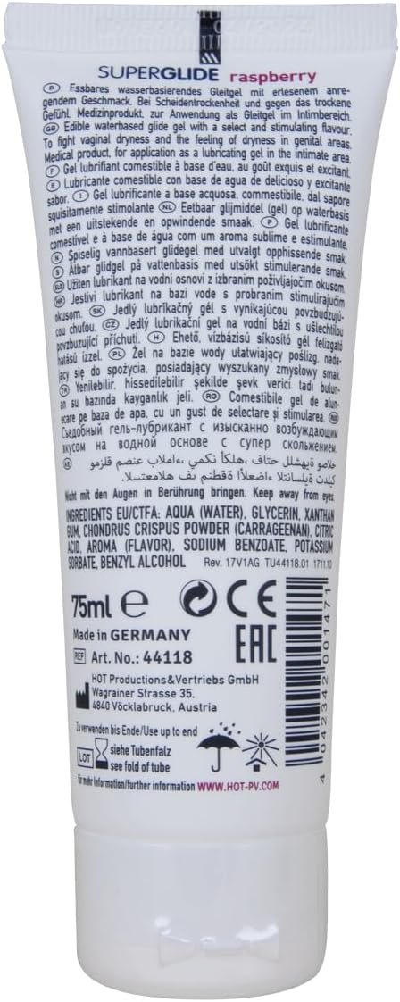 Superglide Edible Lubricant - Waterbased Raspberry 75 ml – Bild 2