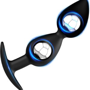 BDSMYEE Silicone Plugs, Balls with Built-in Steel Ball, Beads, SM Masturbator, Prostate Stimulator, Toys, Erotic Sex Toy for Men, Women, Couples (2 Beads)