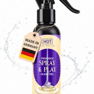 HOT Spray & Play 2-in-1 Massage & Lubricant 100 ml I Water-Based & Skin-Friendly Intimate Gel I Quick Absorbing & No Residue I Spray with Precise Dosage I Ideal for on the Go