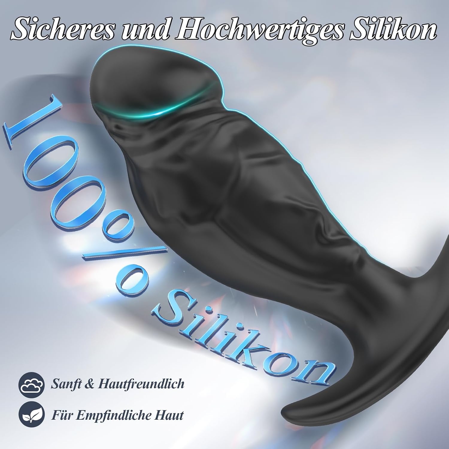 Realistic Dildo Plug Set, Silicone, Pack of 3 – Bild 6