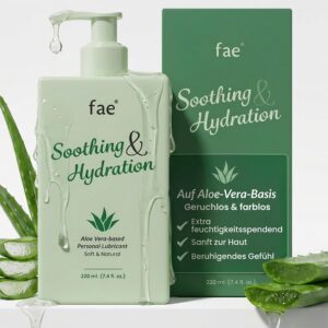 Fae Lubricant for Women – 220ml Water Based Lubricant with Aloe Vera – pH Neutral Paraben-Free – Gentle Intimate Gel for Dryness – Sensitive & Hormone-Free