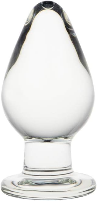 Roluck Plug with Butt Cone Glass Crystal Butt Plug Sex Toy for Women Men