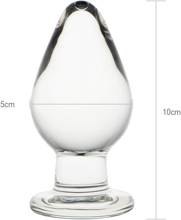 Roluck Plug with Butt Cone Glass Crystal Butt Plug Sex Toy for Women Men – Bild 2