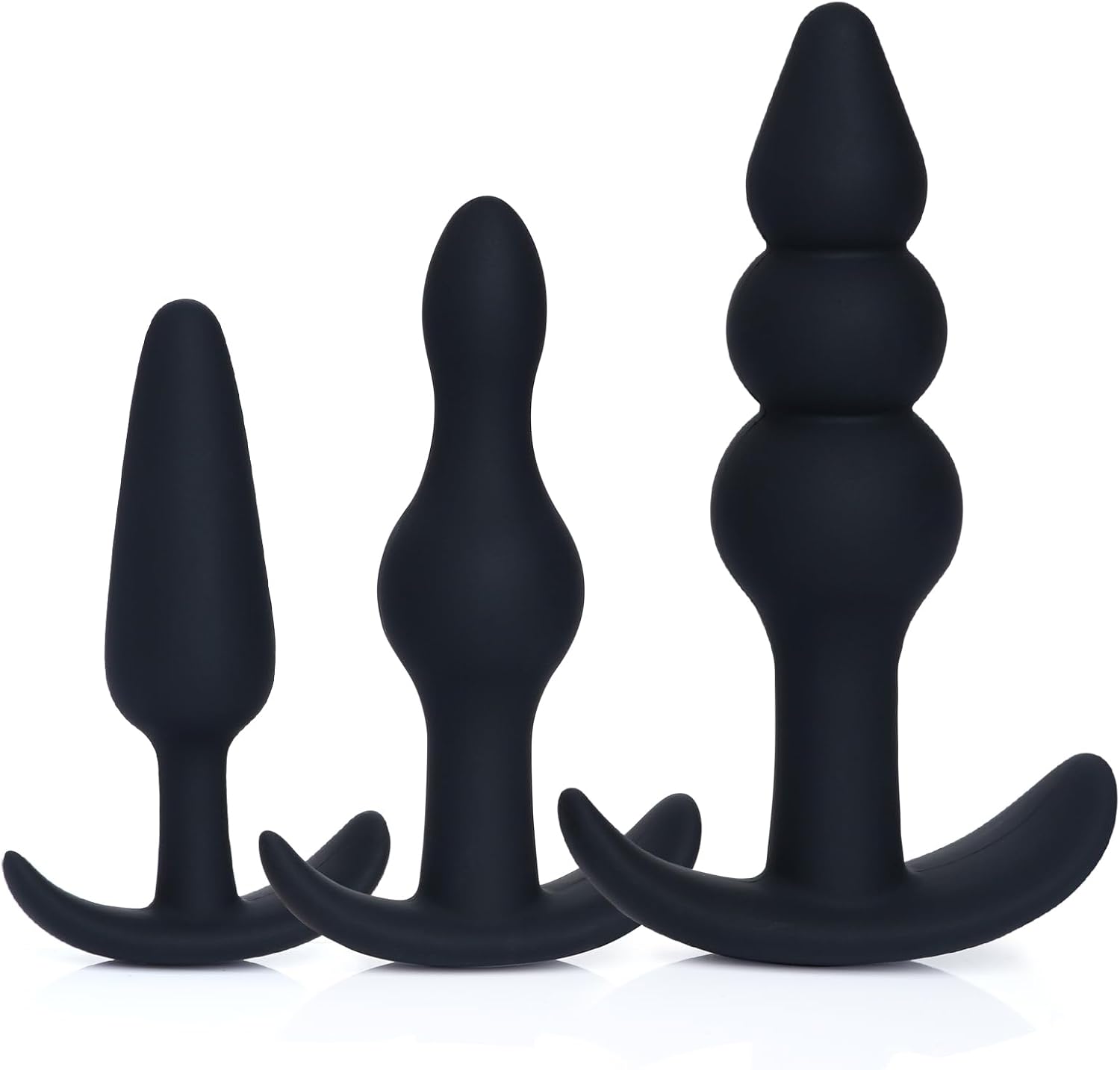 Plug Silicone Plug BDSM Sex Toy Sex Toy Butt Plug for Women Men Couples Beginners (Black)