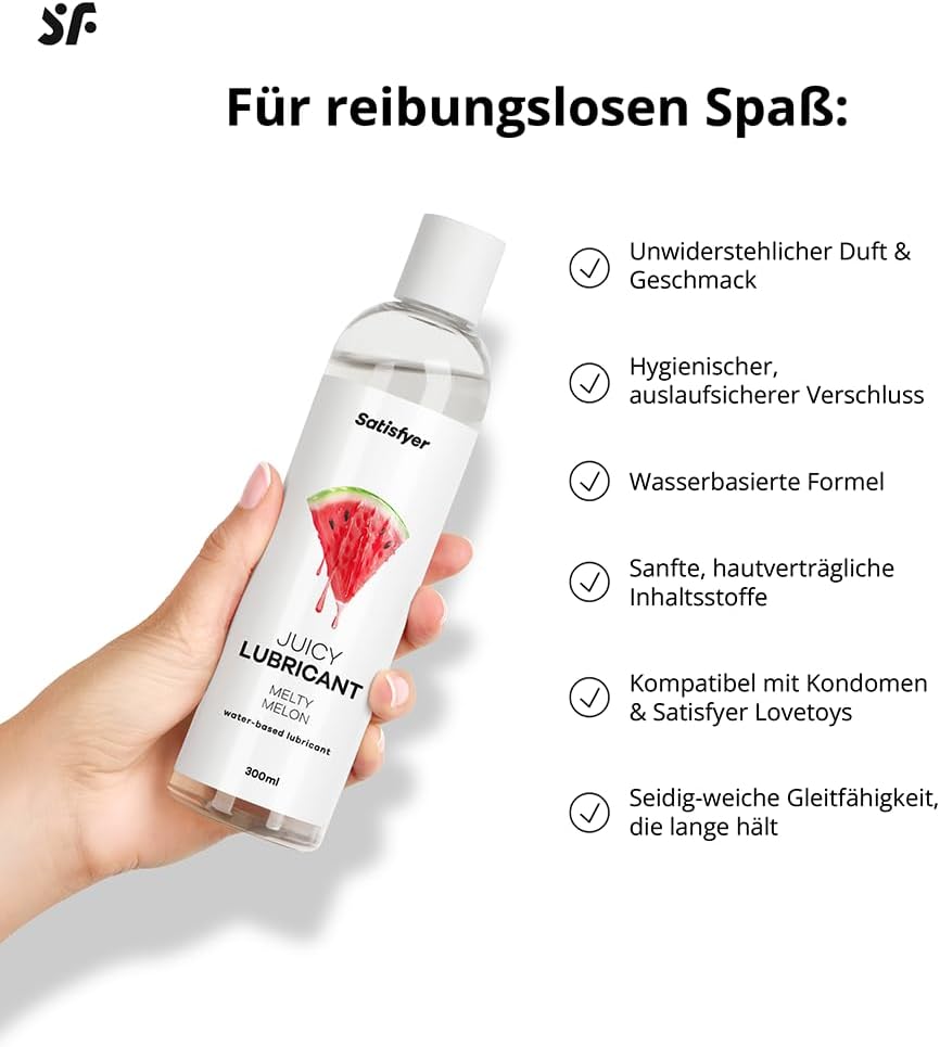 Satisfyer Melty Melon Water Based Lubricant Smooth 300 ml – Bild 5