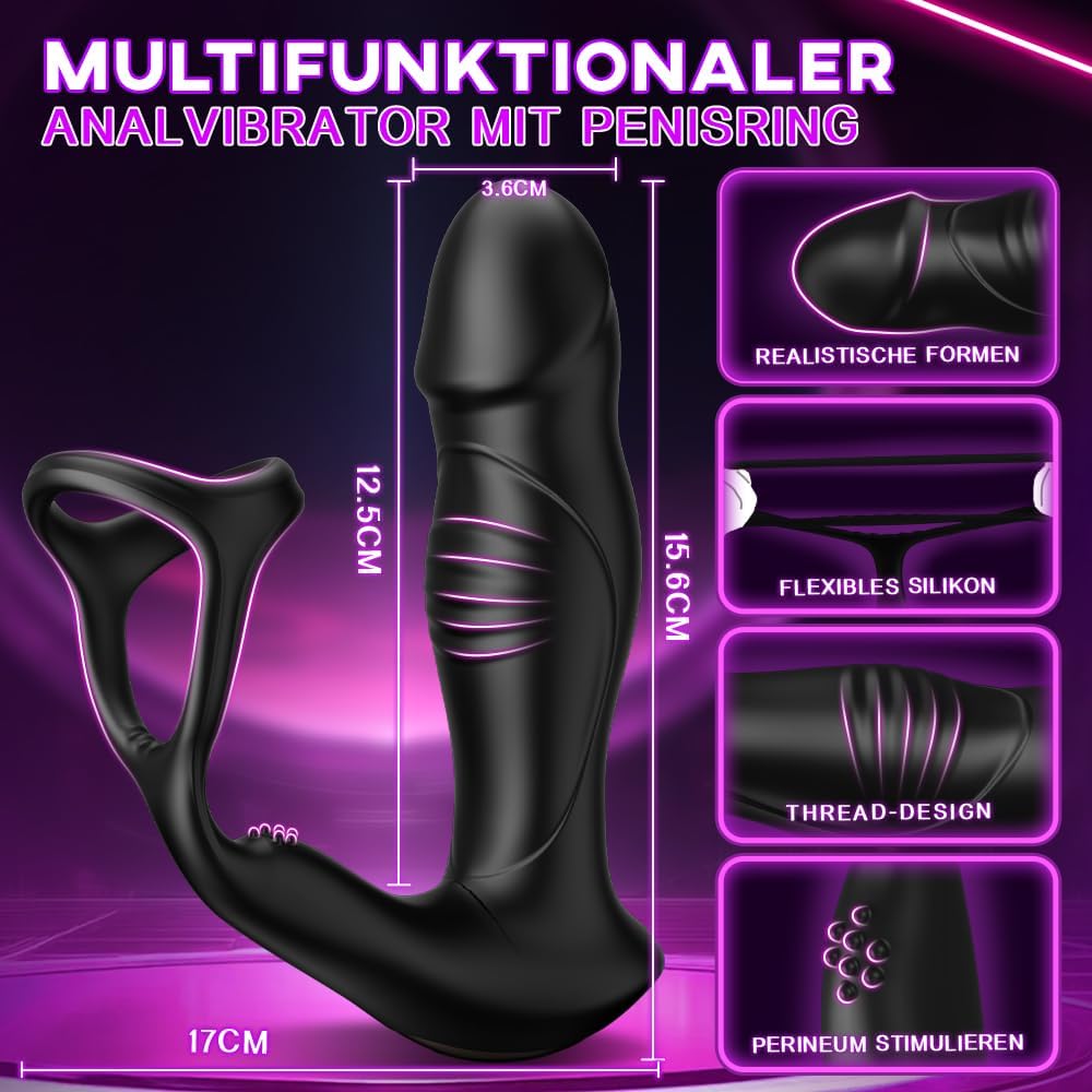 Vibrators for Men Prostate Stimulation Men with Ring Sex Toys – Bild 5