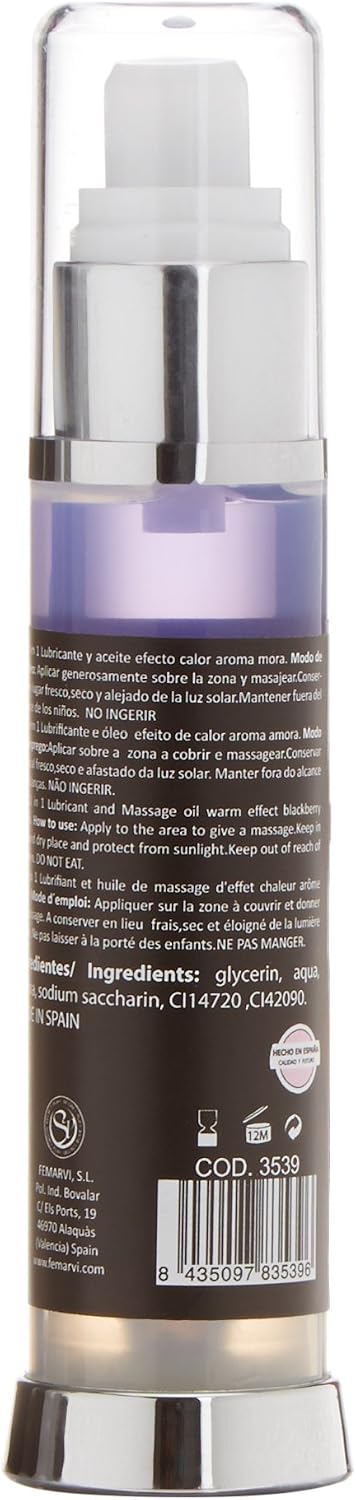 LUBRICANTE Y ACEITE 2 En 1 EFECTO CALOR MORA, 50 ML. – Bild 2