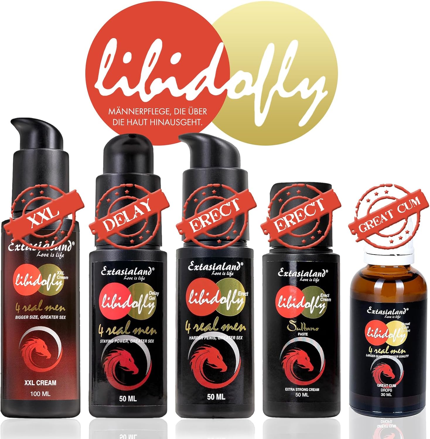 Libidofly Delay Gel 50 ml potency means for delaying the orgasm - for long and hard erection for longer sex - by Extasialand – Bild 15